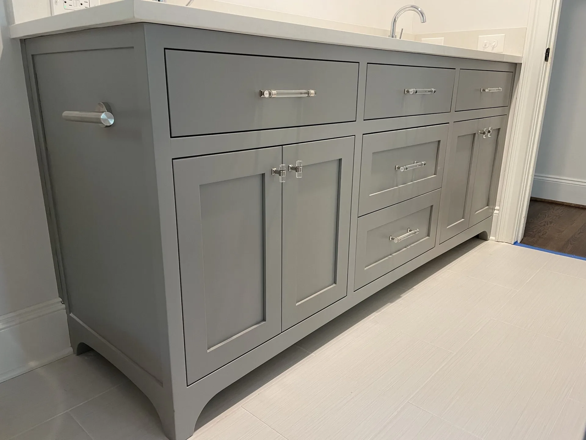 Handcrafted custom cabinetry detail